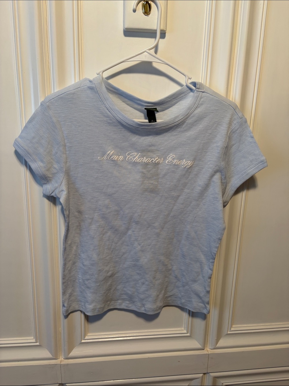 wild fable Light Blue "Main Character Energy" Short Sleeve Tee